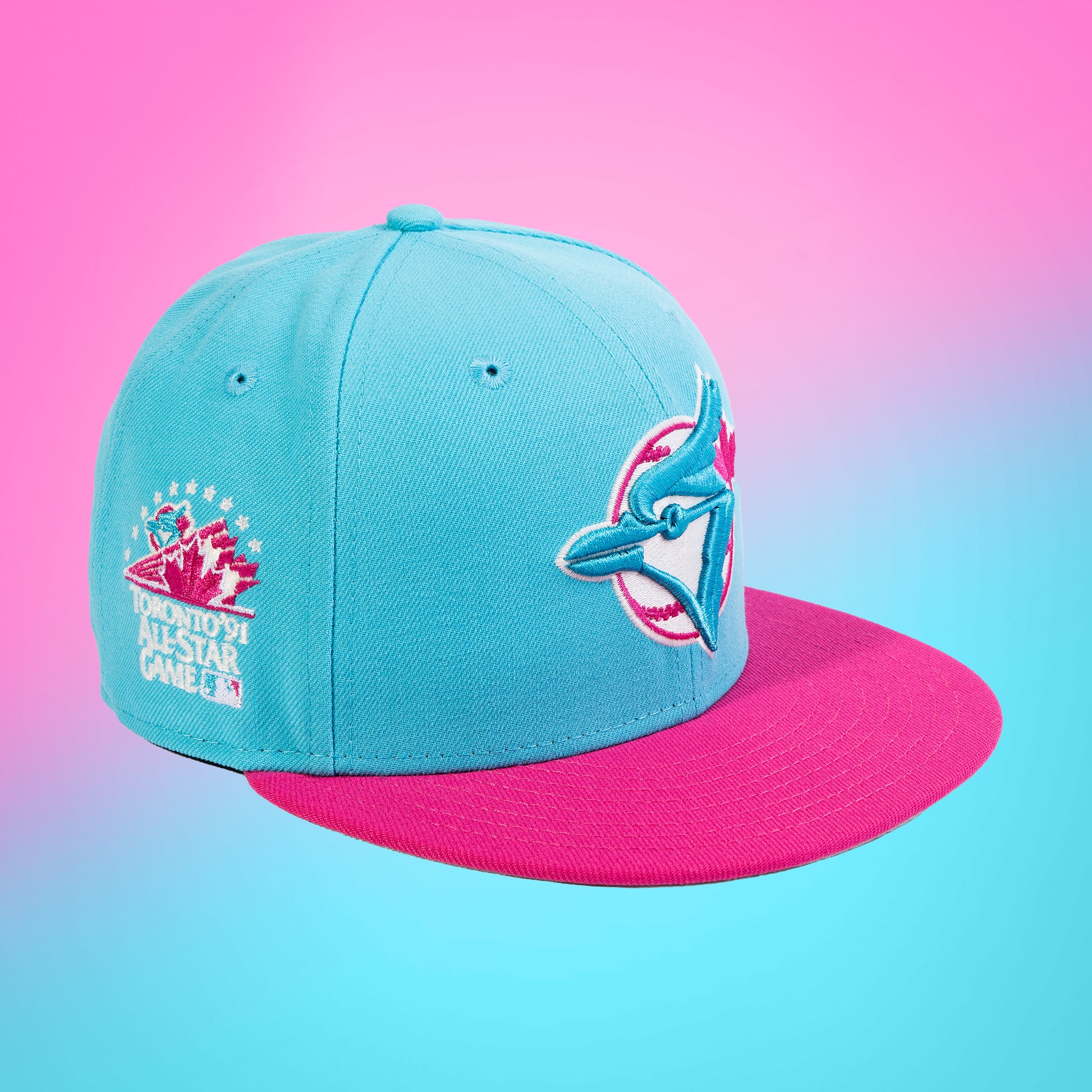Men's MLB Toronto Blue Jays New Era Walnut/Pink 1991 All-Star Game Patch -  59FIFTY Fitted Hat - Sports Closet